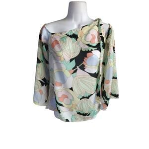 Bailey 44 Floral Off-Shoulder Asymmetrical Blouse - Multicolor
